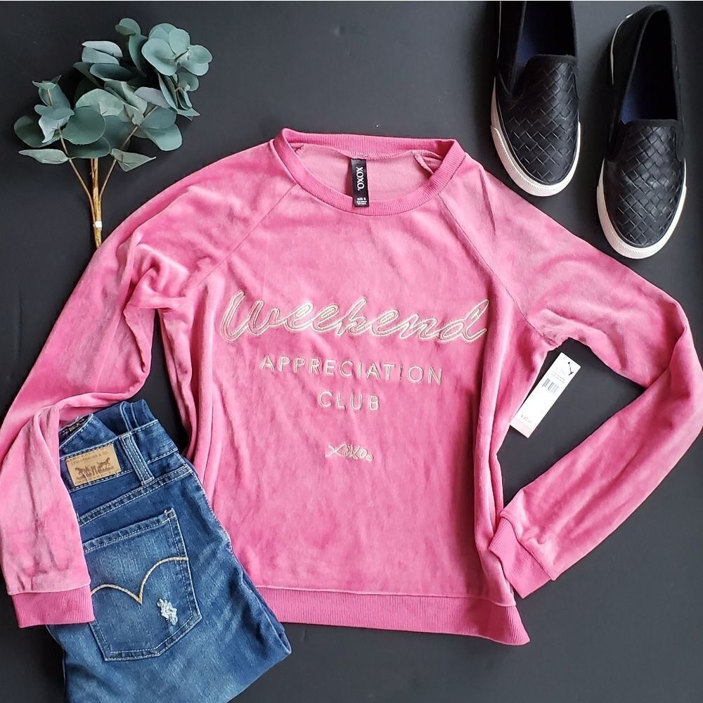 NWT XOXO Plush Pink Sweater